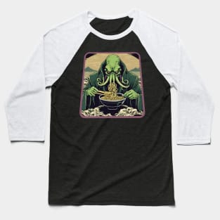 Cthulhu eat ramen Baseball T-Shirt